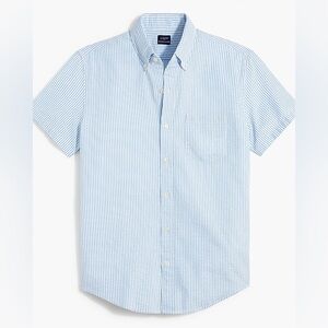 J crew Slim short-sleeve seersucker shirt